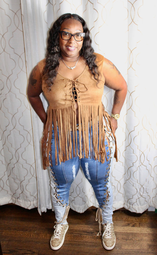 JAZZY LACE UP JEAN